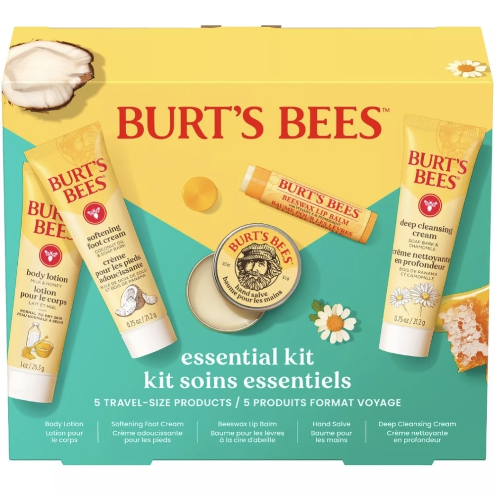 Burt's Bees 5pc. Everyday Essentials Beauty Gift Set for Lips, Face, and Body - Picture 4 of 7